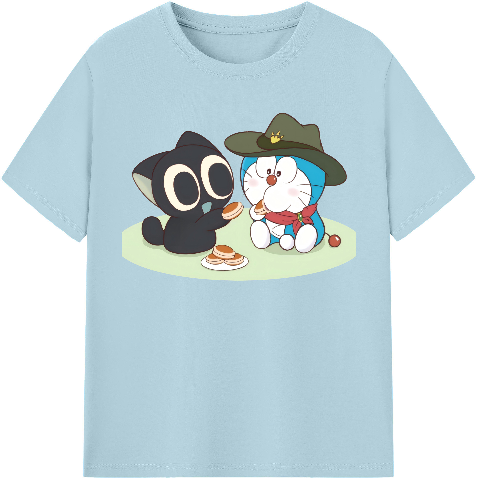 （画像用） ドラえもん Doraemon 綿100％半袖Tシャツ（フロントプリント）